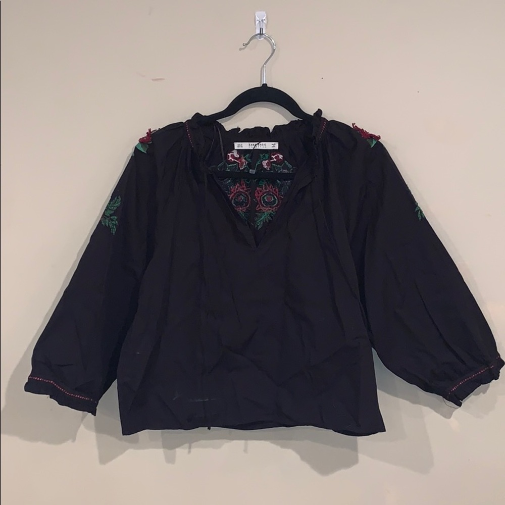 Zara Black Top Never Worn